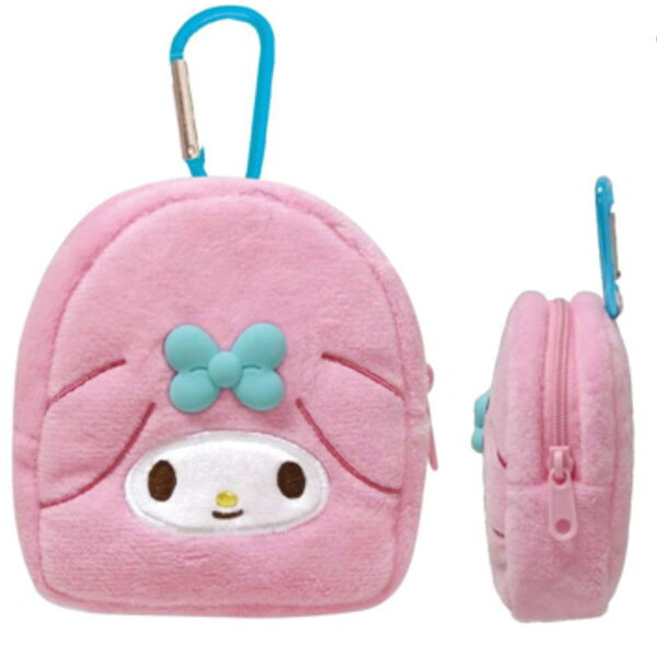 Sanrio character pouch with charm parts, My Melody design
