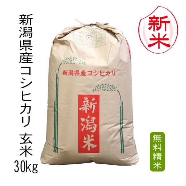 令和8年産・新潟県産コシヒカリ玄米30kgの新米予約をチェック