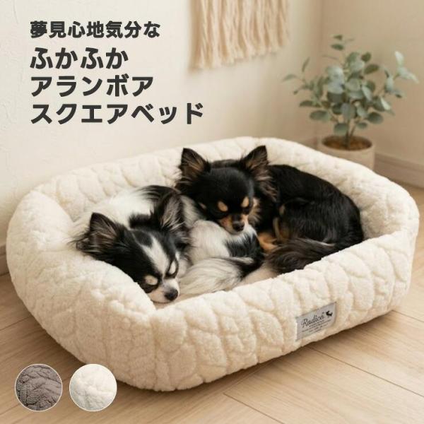 RADICA アランボアの犬用スクエアベッドS・Mをチェック